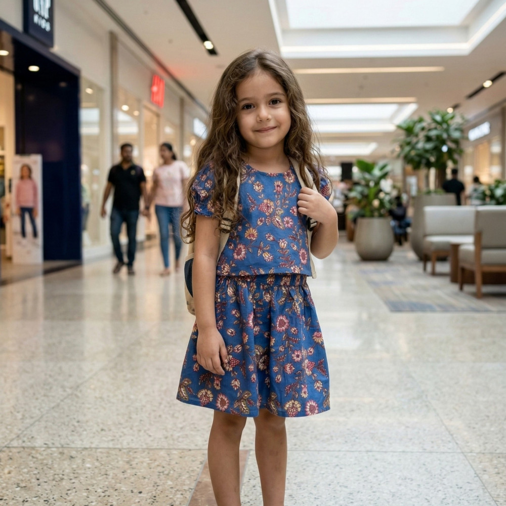 Image of Blue Blossom Skirt and Top