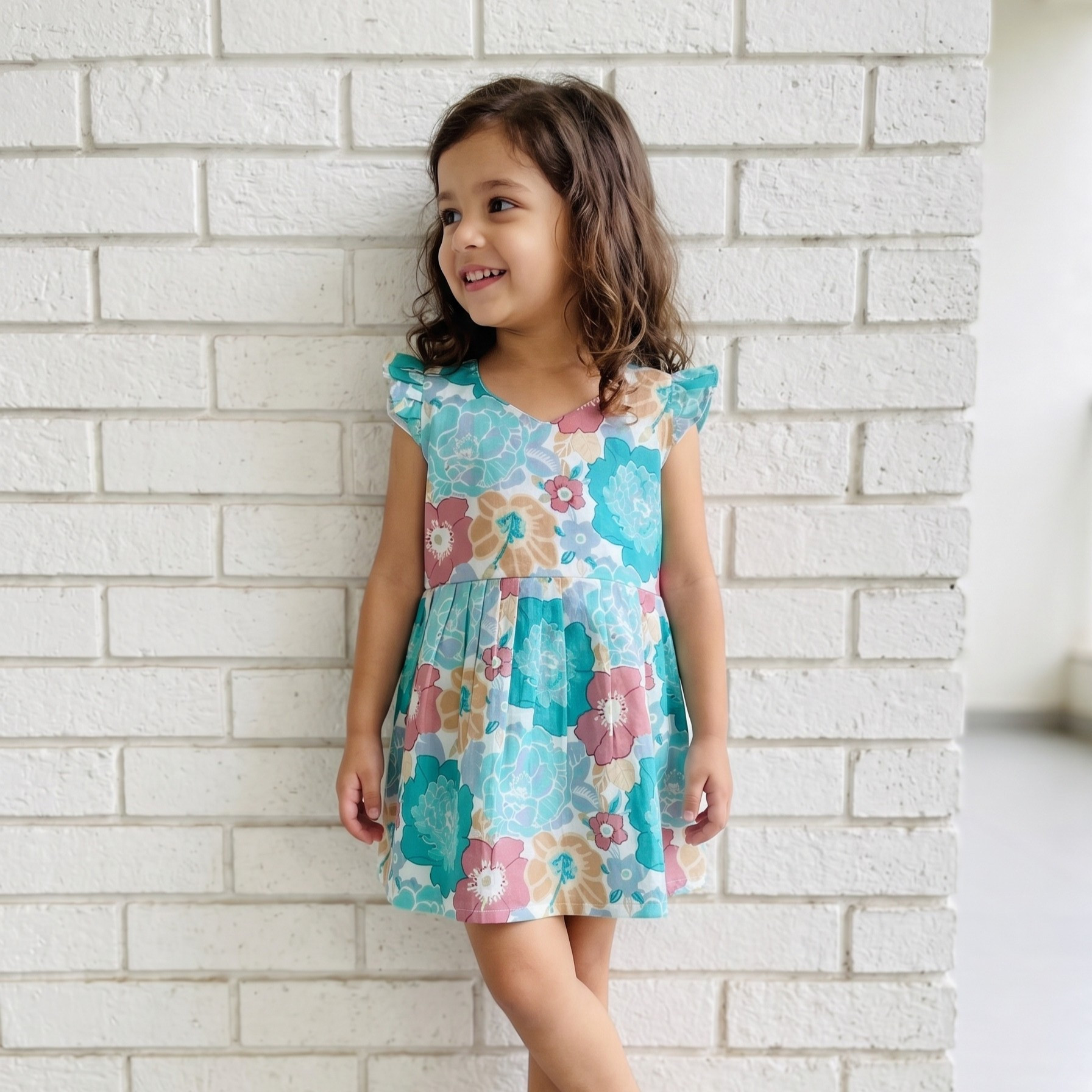 Postal Floral Print Frock
