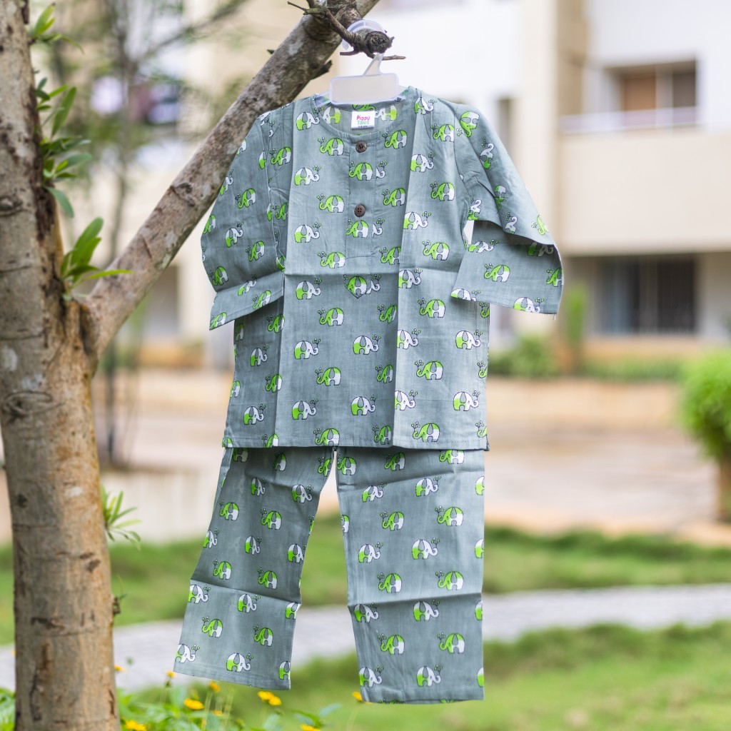 Olive Green Ellie Print Night Dress