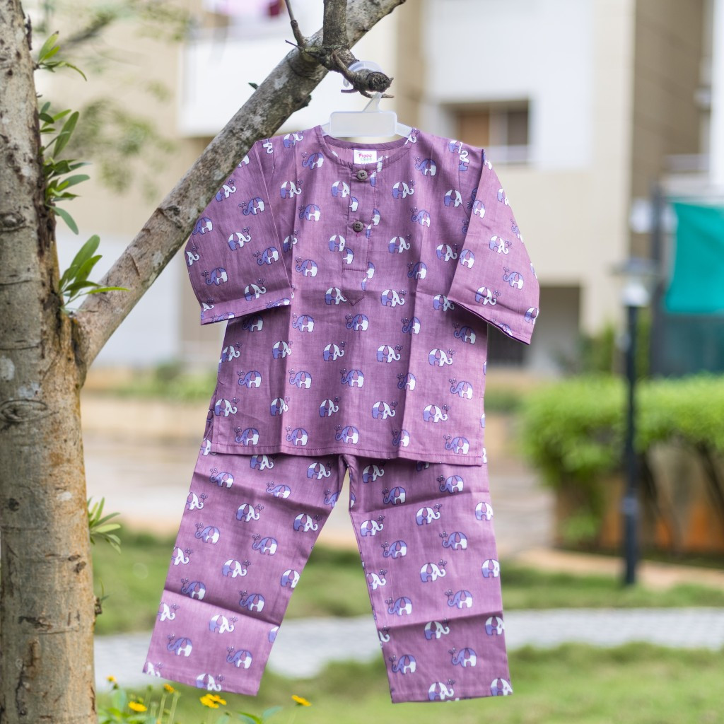 Purple ELLIE Print Night Dress