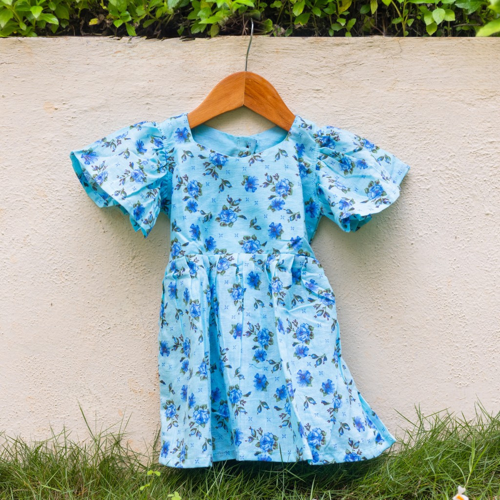 Light Blue Blossom Frock