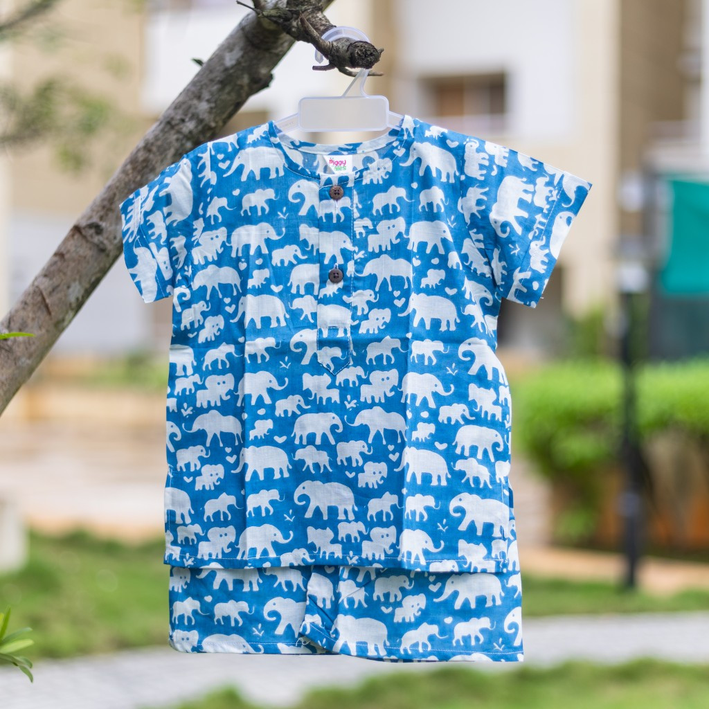 Blue Ellie Print Summer Set