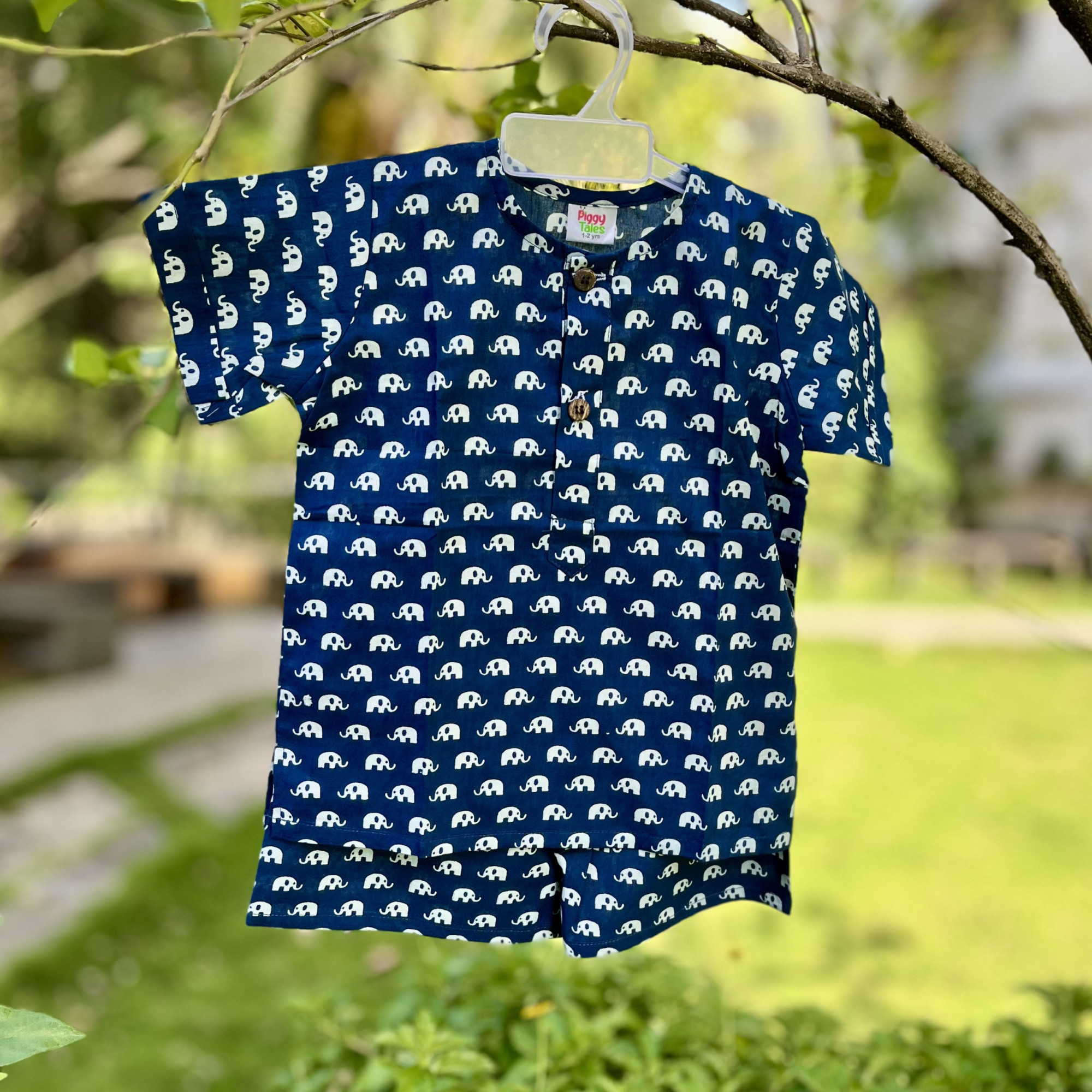 Blue Ellie Print Summer Set