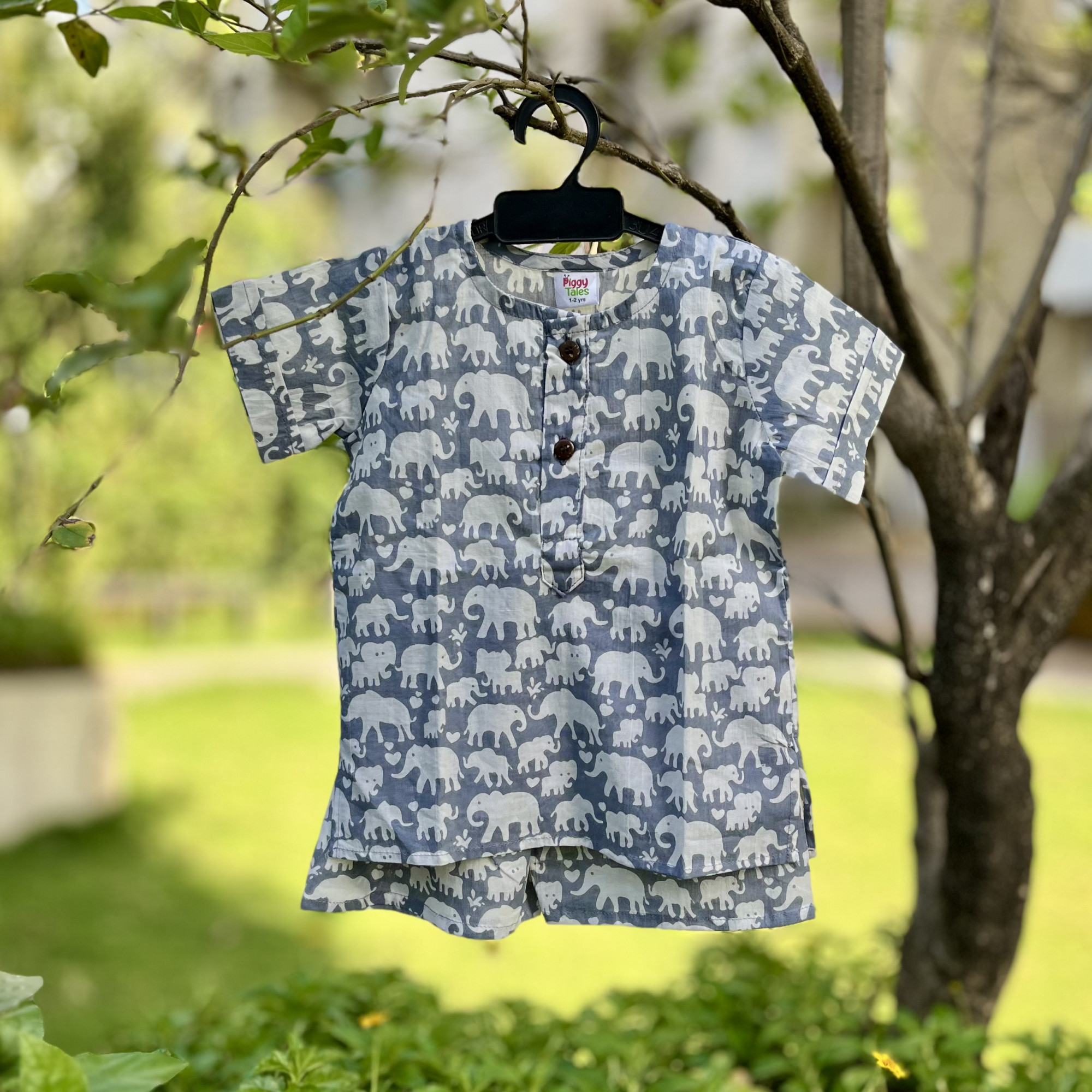 Grey Ellie Print Summer Set