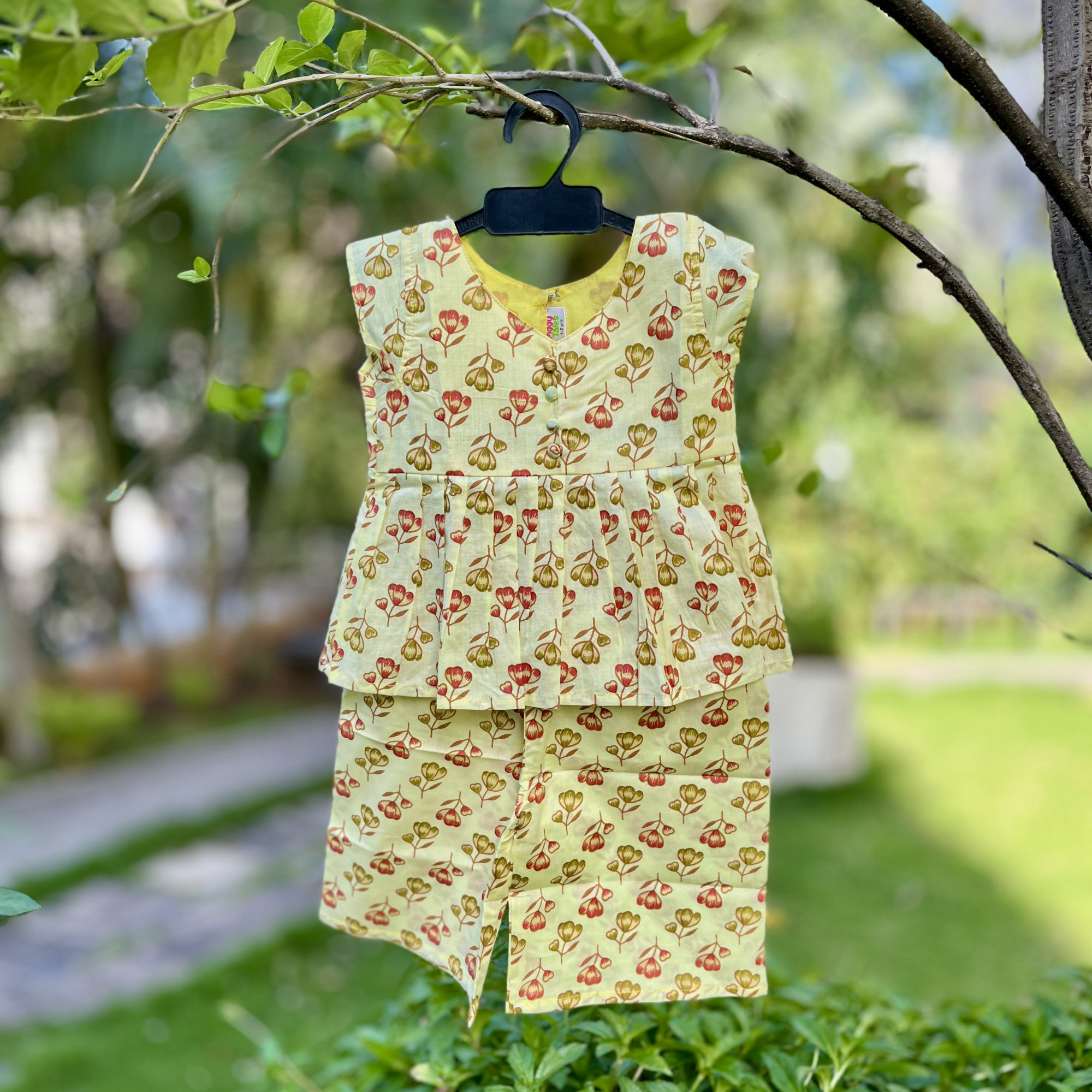 Golden Hour Peplum Pallazo Set