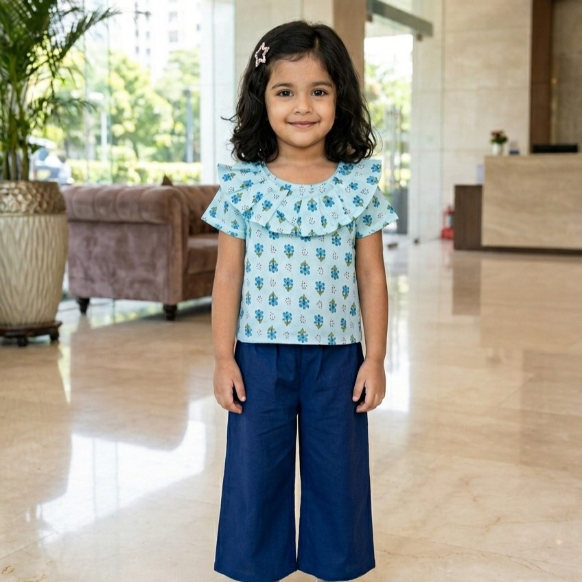 Bluebell Ruffle Pallazo Set