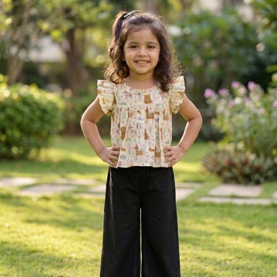 Enchanted Woods Flutter Pallazo Set