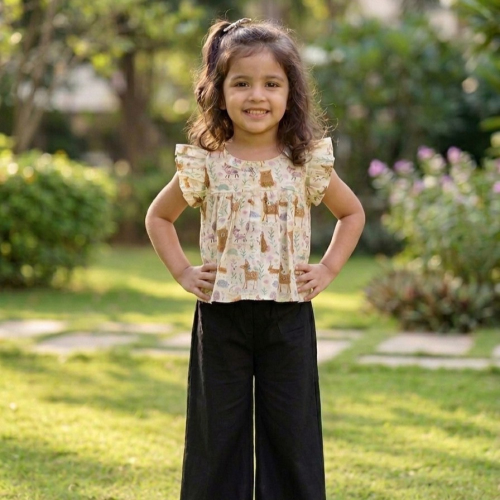 Image of Enchanted Woods Flutter Pallazo Set