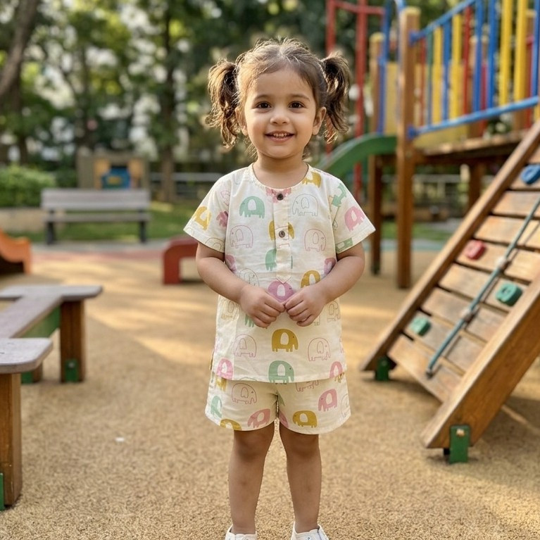 Off White Ellie Print Summer Set