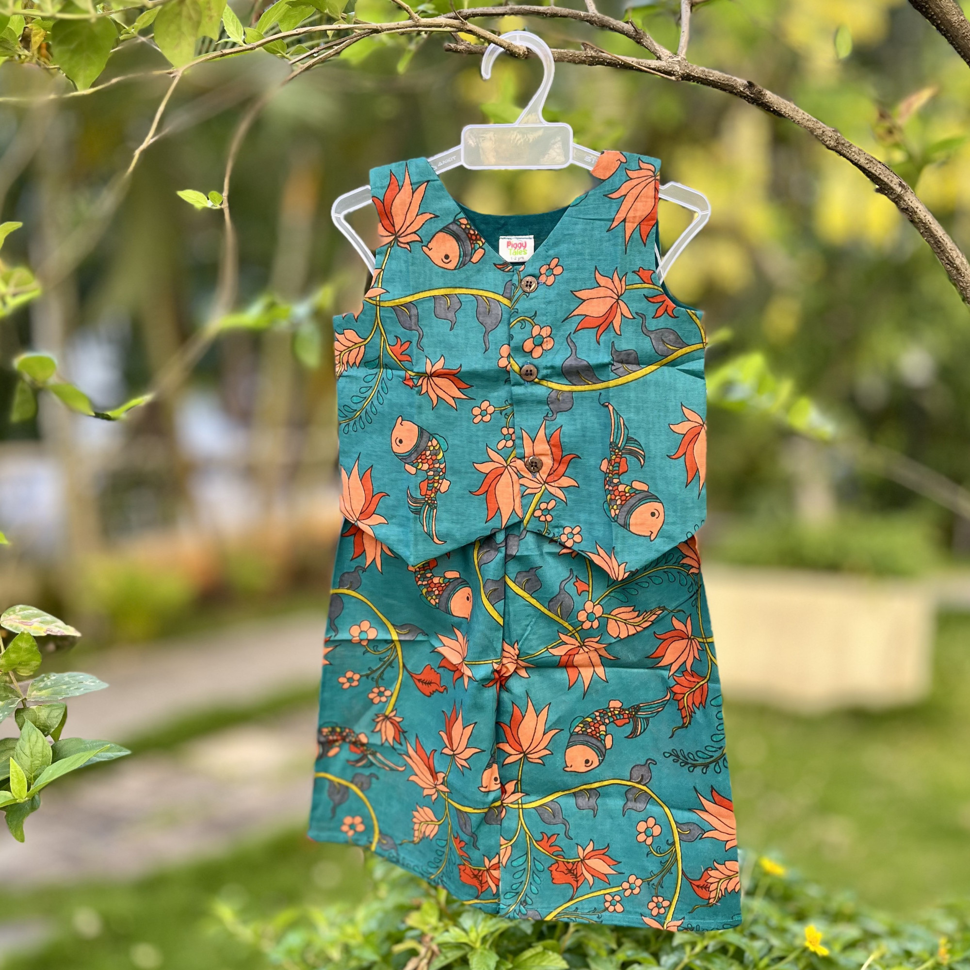 Wildflower Trail Waistcoat and Pallazo Set