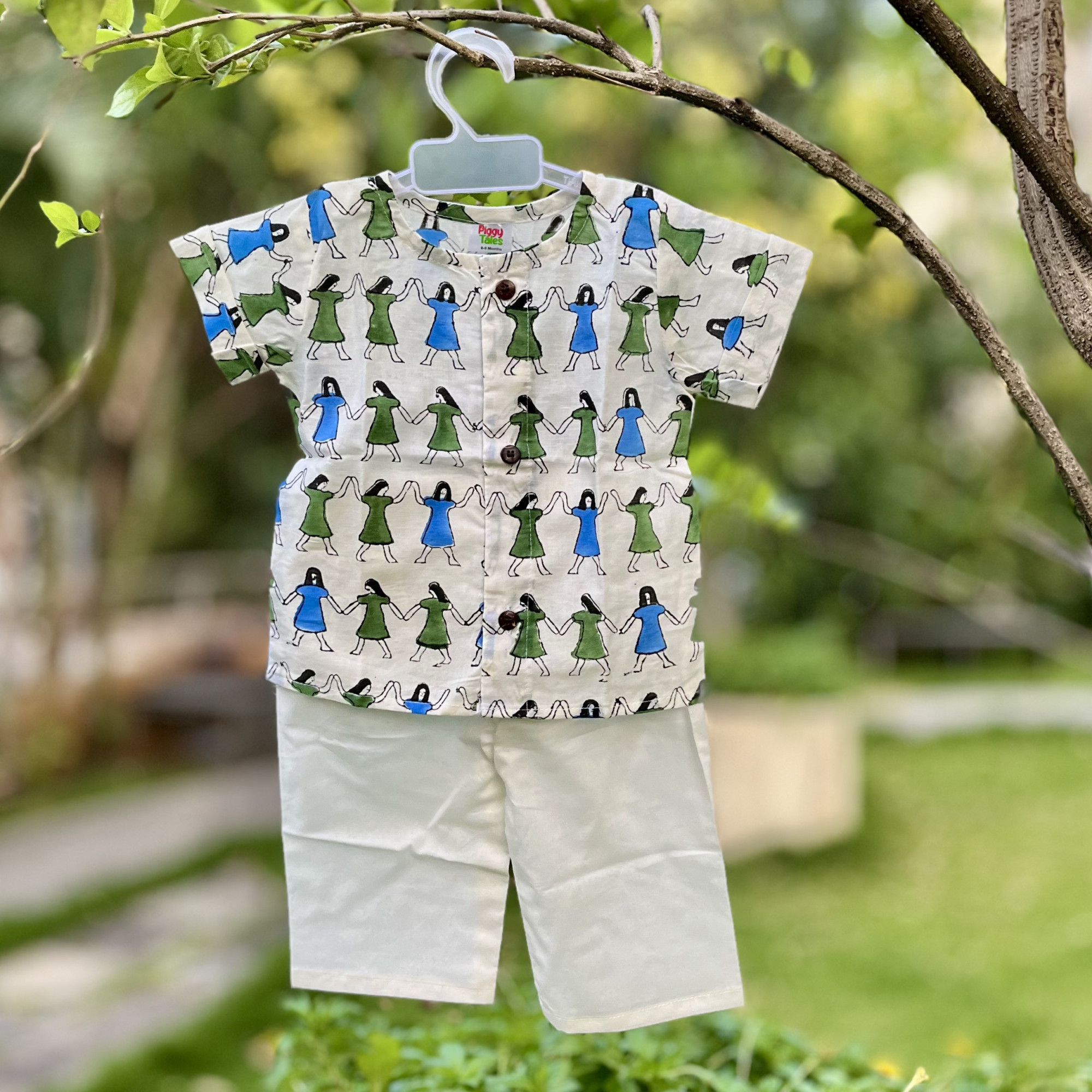 Tiny Troupe Short Kurta and Pajama Sets