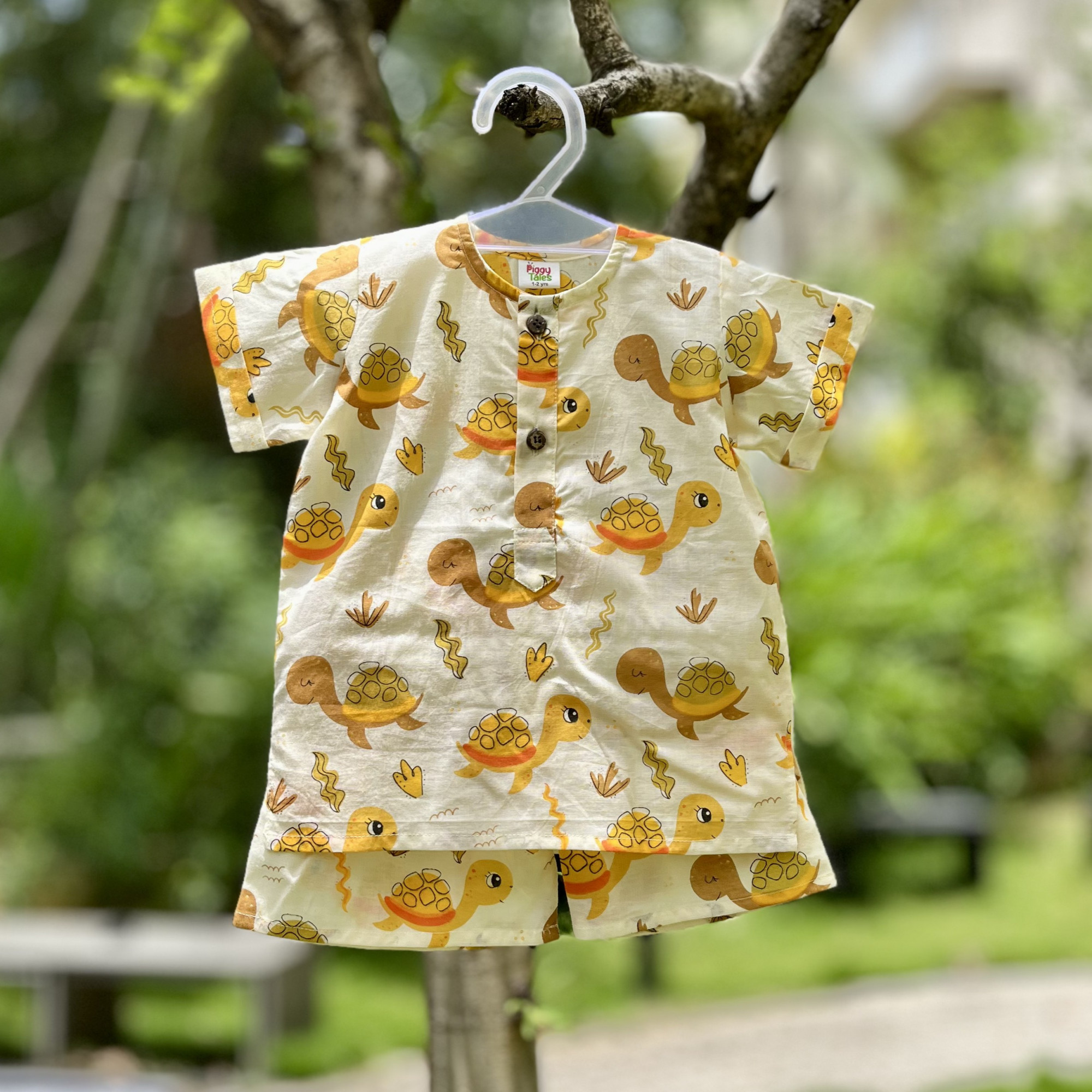 Sunny Turtle Print Summer Set