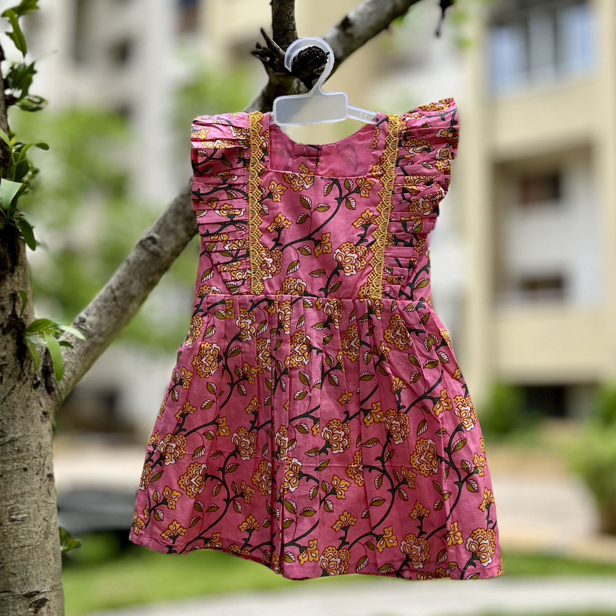 Pink Bloom Cotton Frock