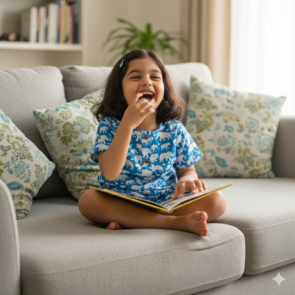 Blue Ellie Print Summer Set