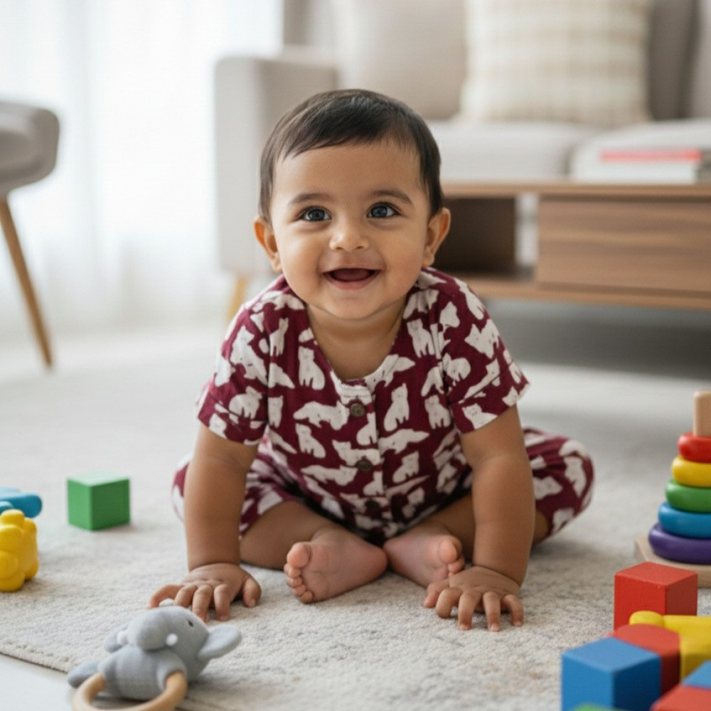 Image of Maroon Arctic Print Set