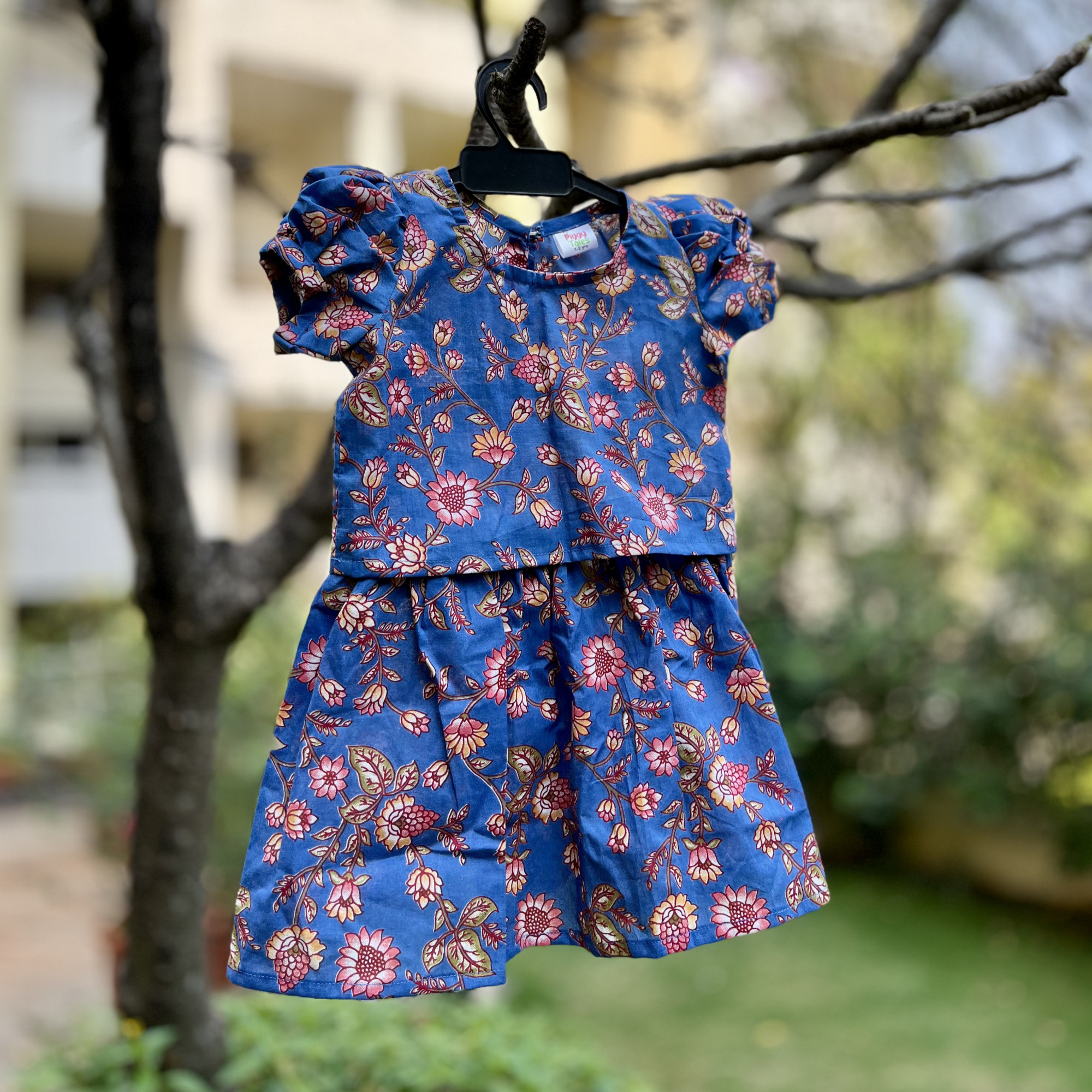 Blue Blossom Skirt and Top