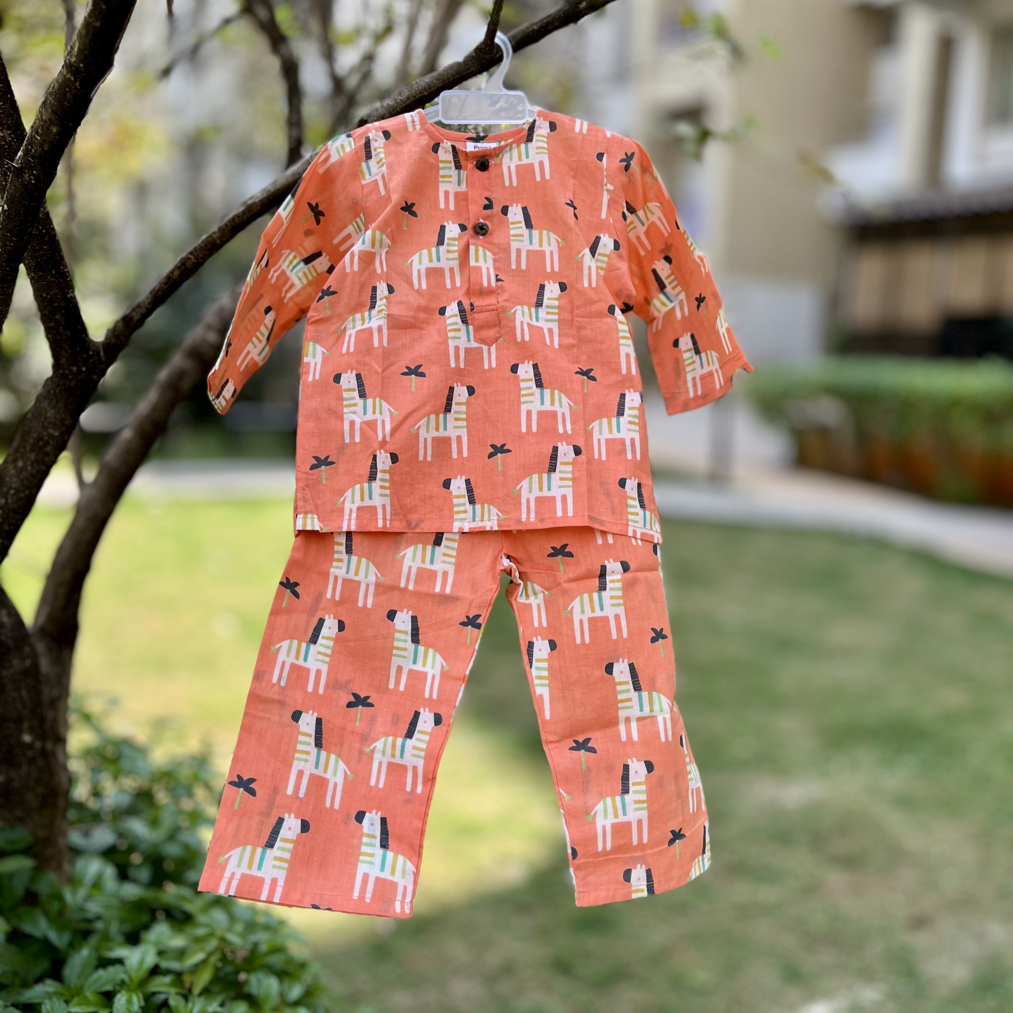 Zebra Sunshine Print  Night Dress