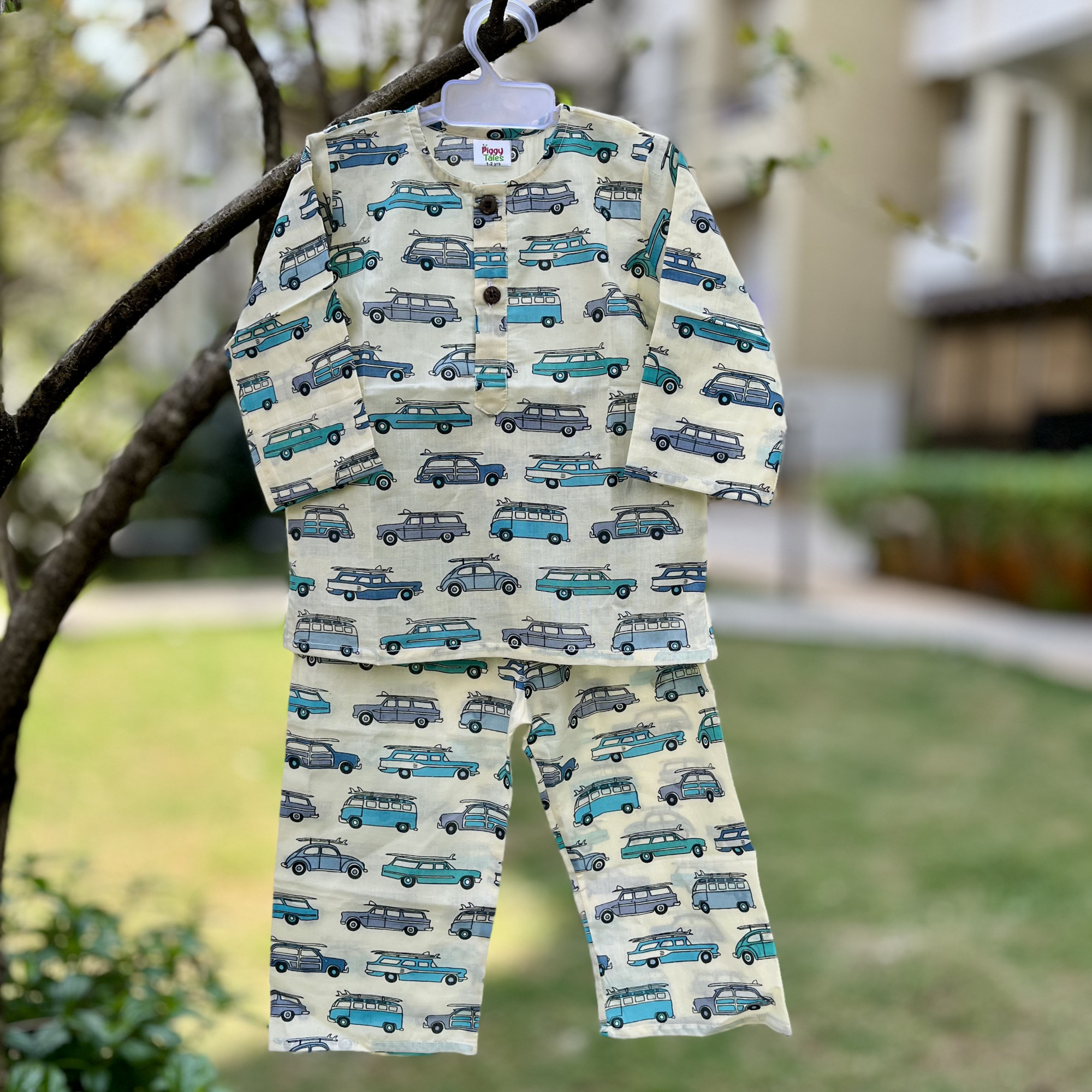 Mini Motors Print  Night Dress