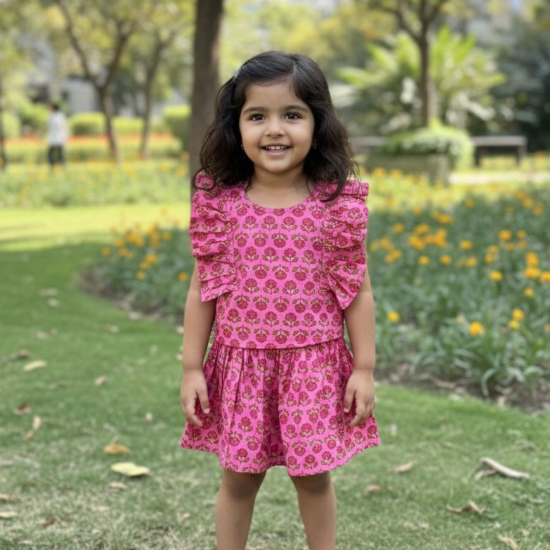 Little Pink Blossom Skirt and Top