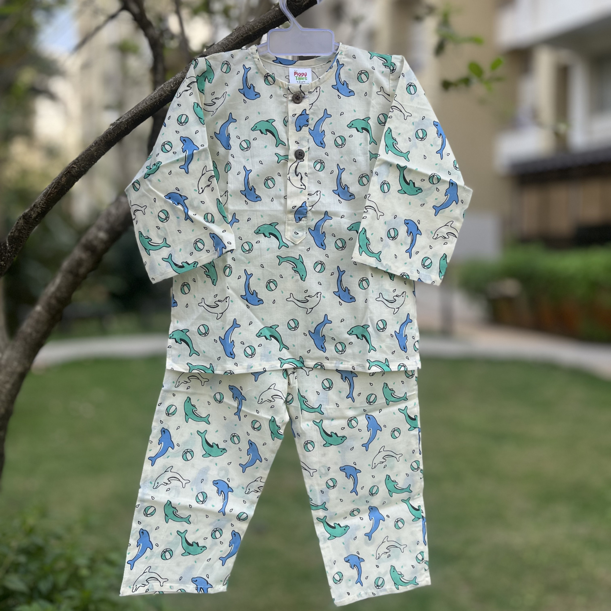 Playful Dolphin Night Dress