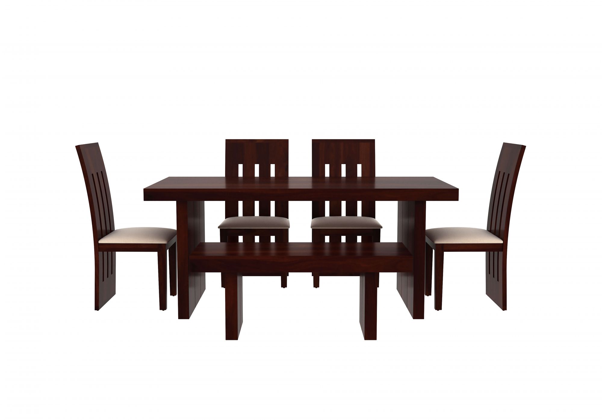 Comino Sheesham Wood Dining Table 6 Seater