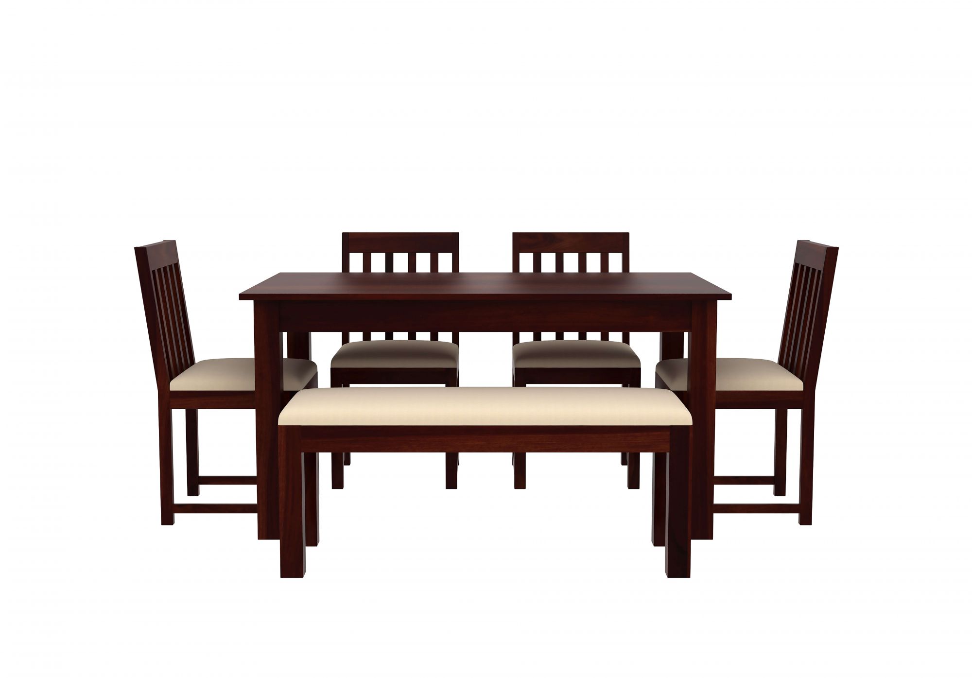 Nile Sheesham Wood Dining Table 6 Seater