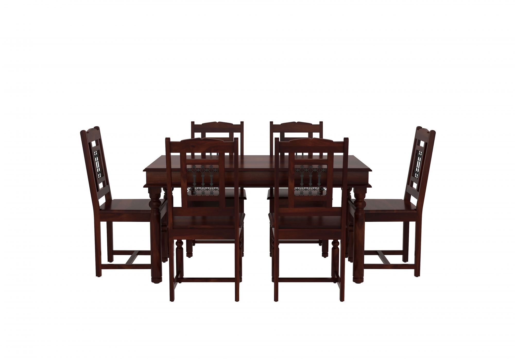 Indus Sheesham Wood Dining Table 6 Seater
