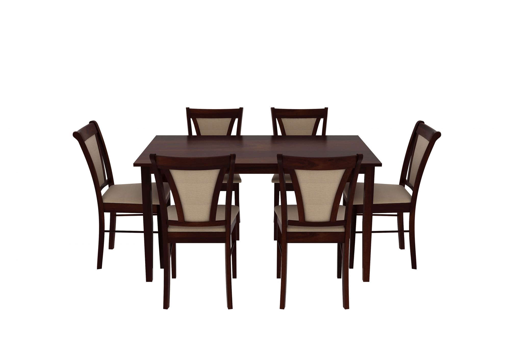 Niger Sheesham Wood Dining Table 6 Seater