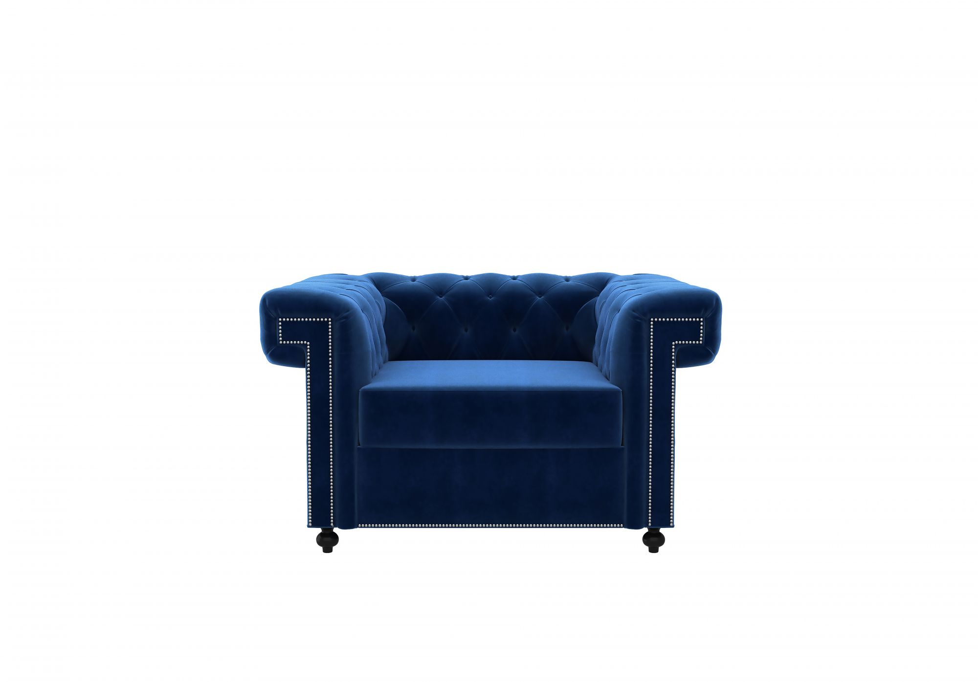 Octa Indigo Blue 1 Seater Sofa