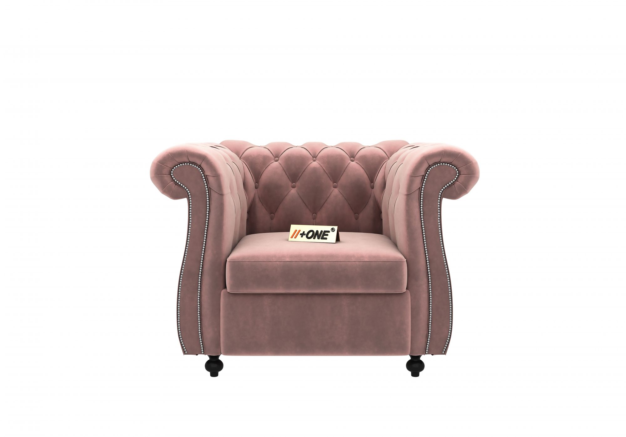 Lord Rose Dust 1 Seater Sofa