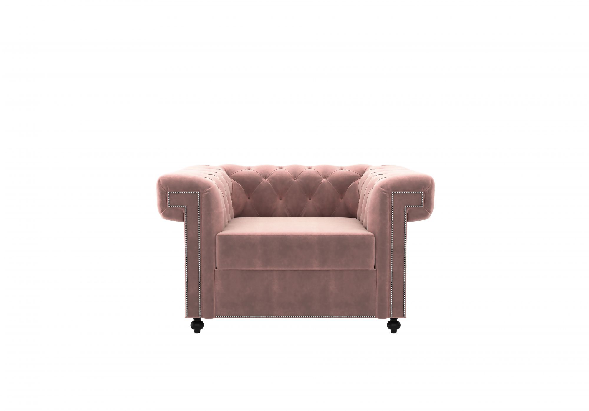 Octa Rose Dust 1 Seater Sofa