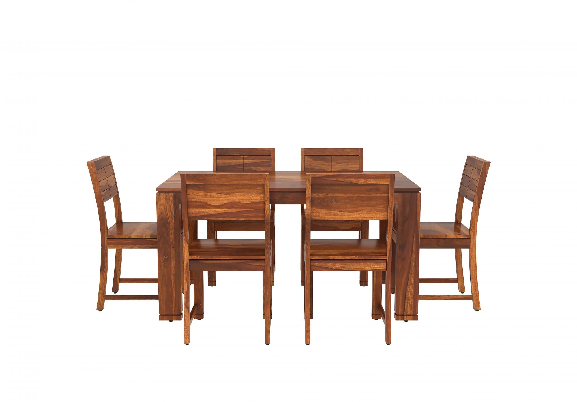 Capri Sheesham Wood Dining Table 6 Seater