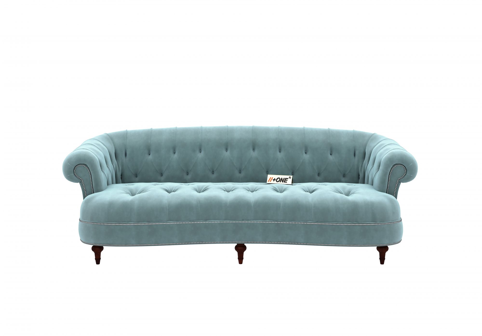 Duke Dusk Blue 3 Seater Sofa