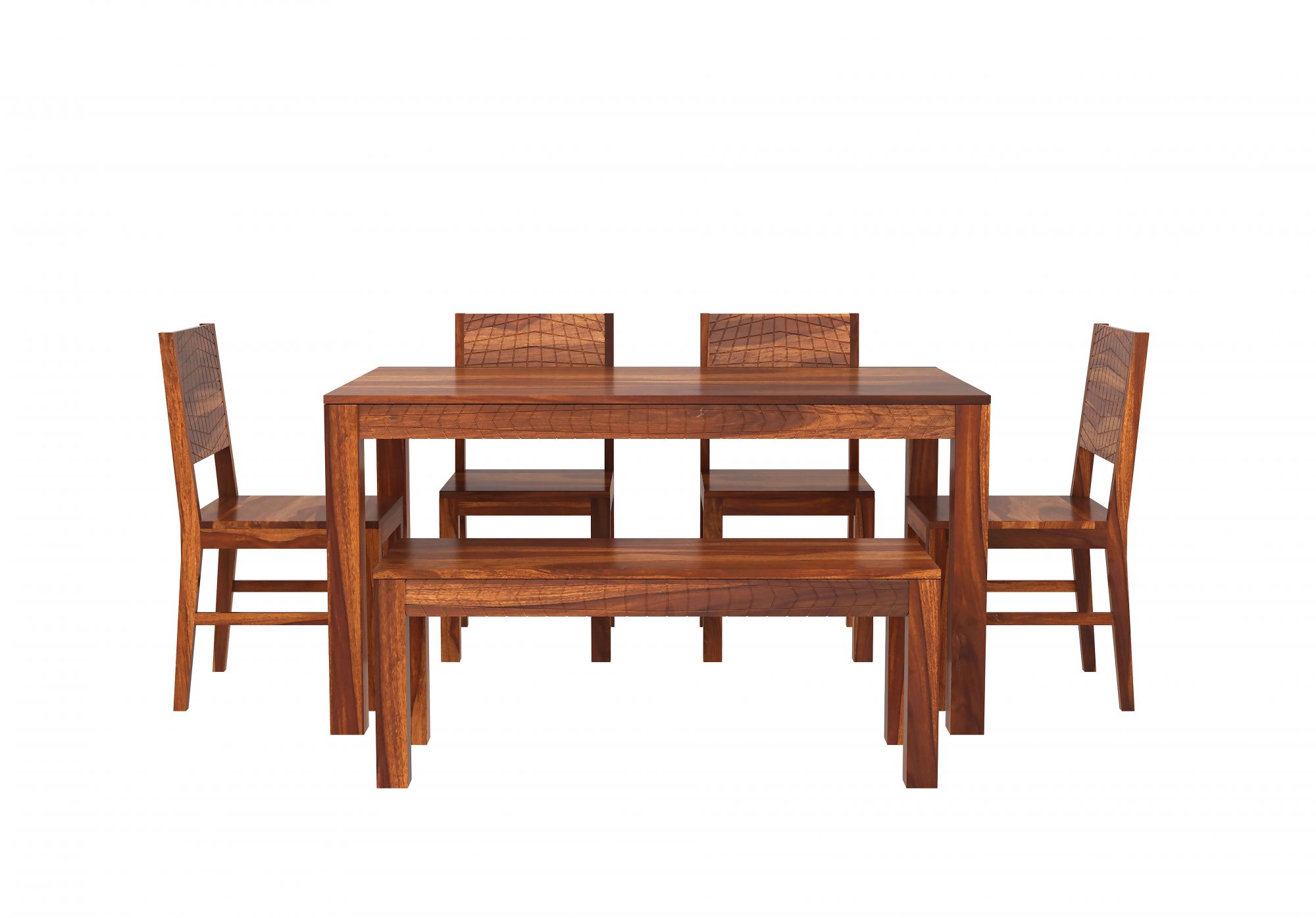 Gotland Sheesham Wood Dining Table 6 Seater