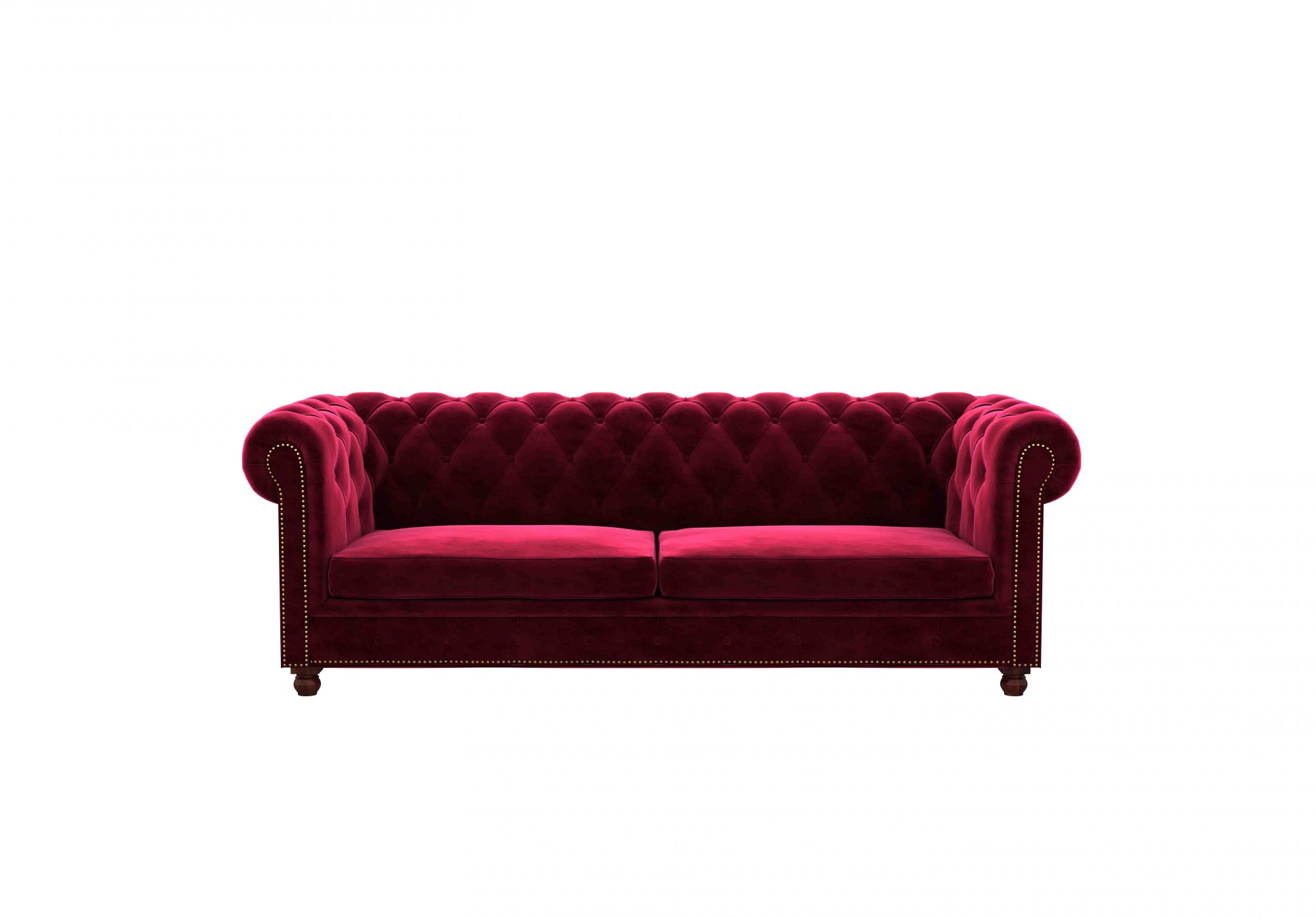 Windsor Burgandy 5 Seater Fabric Sofa Set