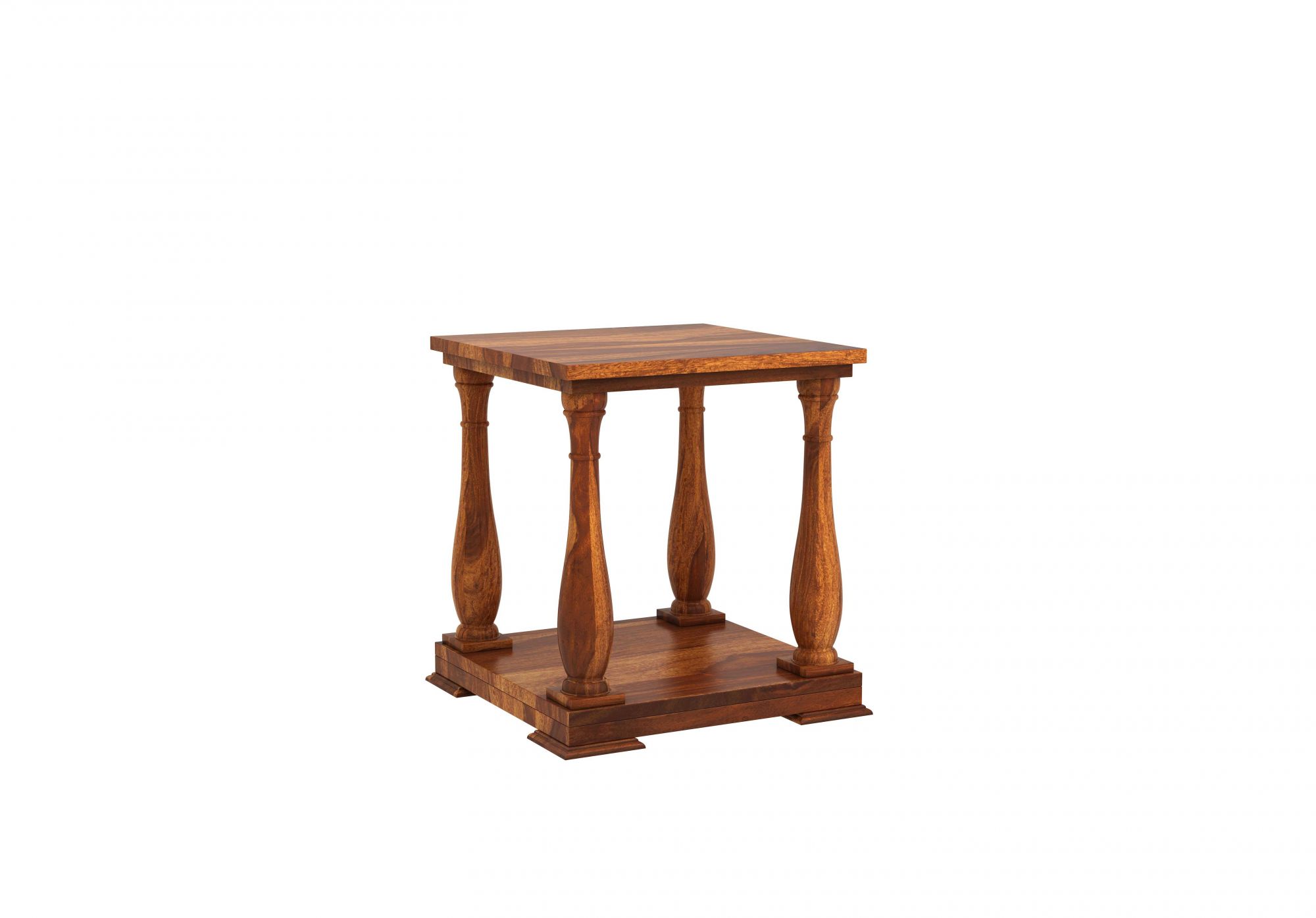 Aster Sheesham Wood Side Table