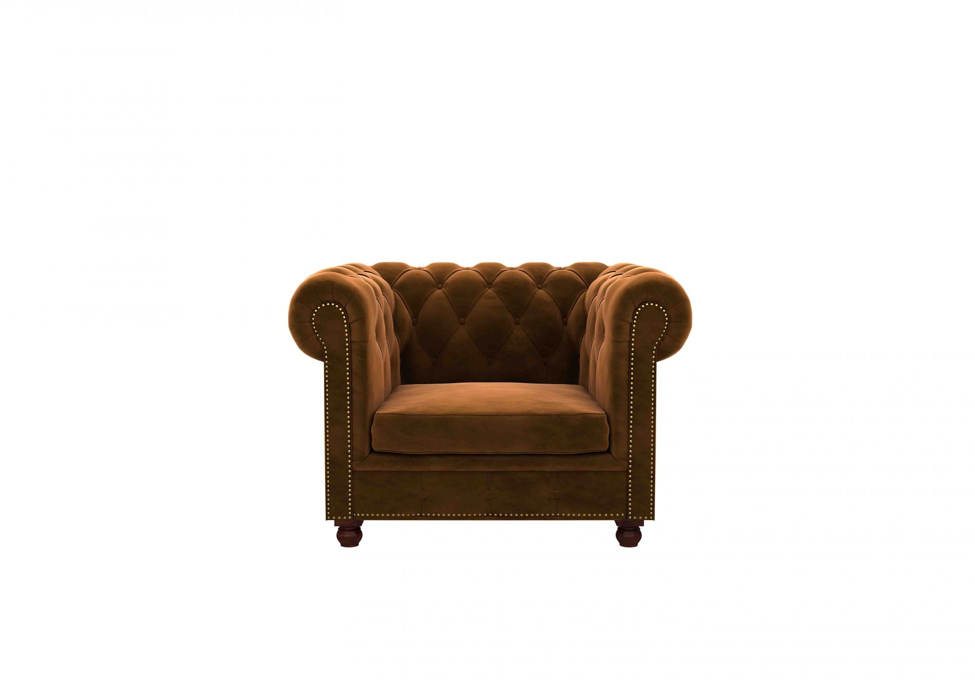 Windsor Brown 1 Seater Sofa Set