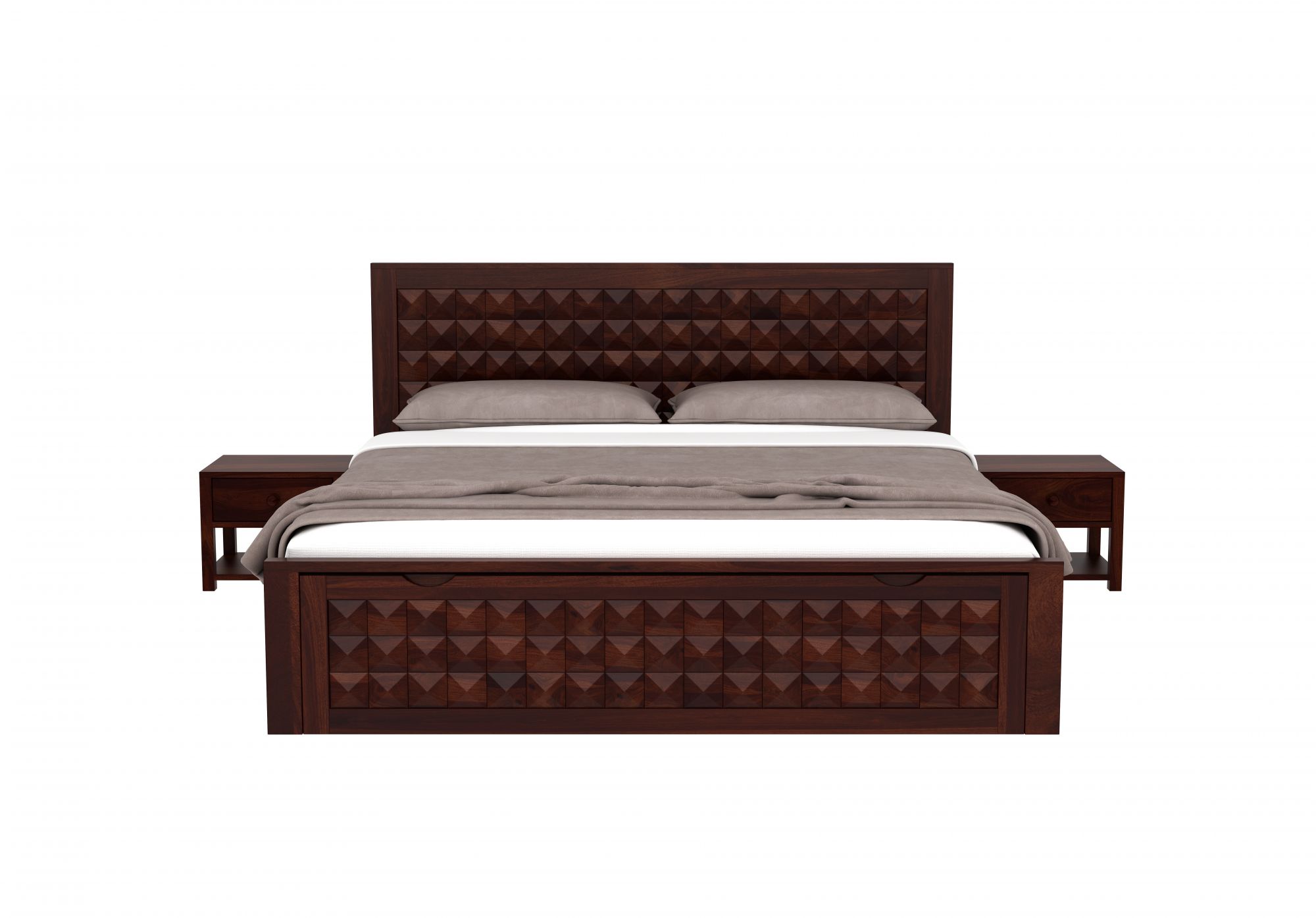 Diamond Bed HQ with Drawer and Box Storage