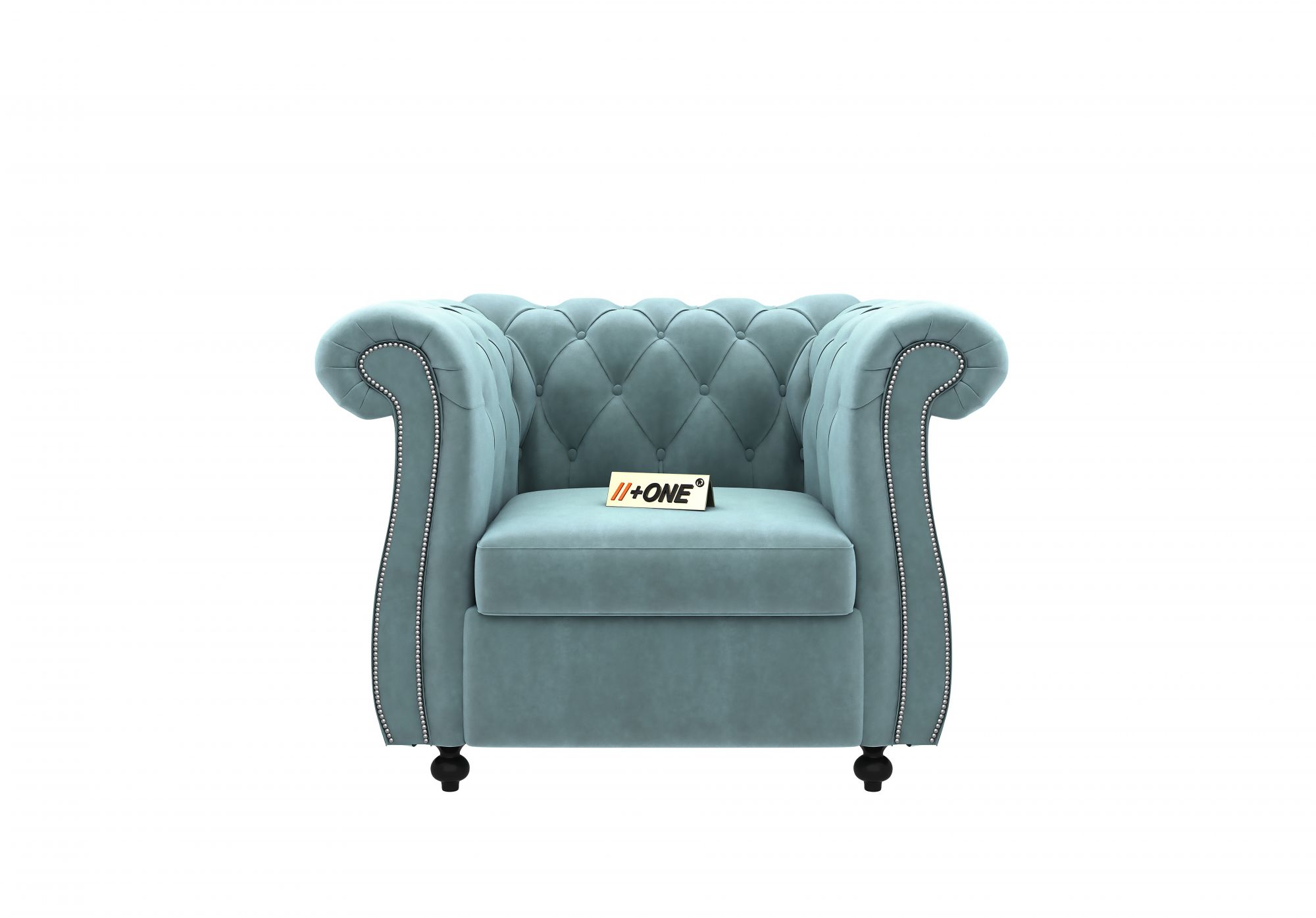 Lord Dusk Blue 1 Seater Sofa