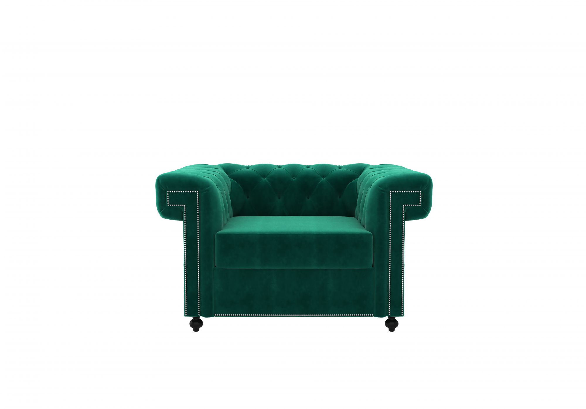 Octa Emerald Green 1 Seater Sofa