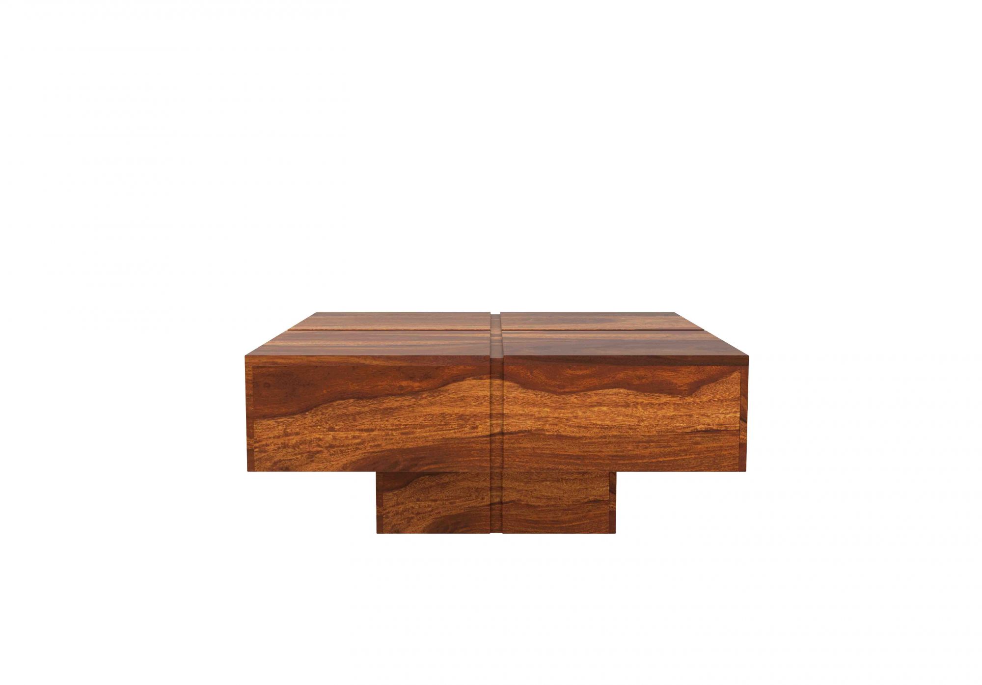 Simora Sheesham Wood Center Table Teak Finish