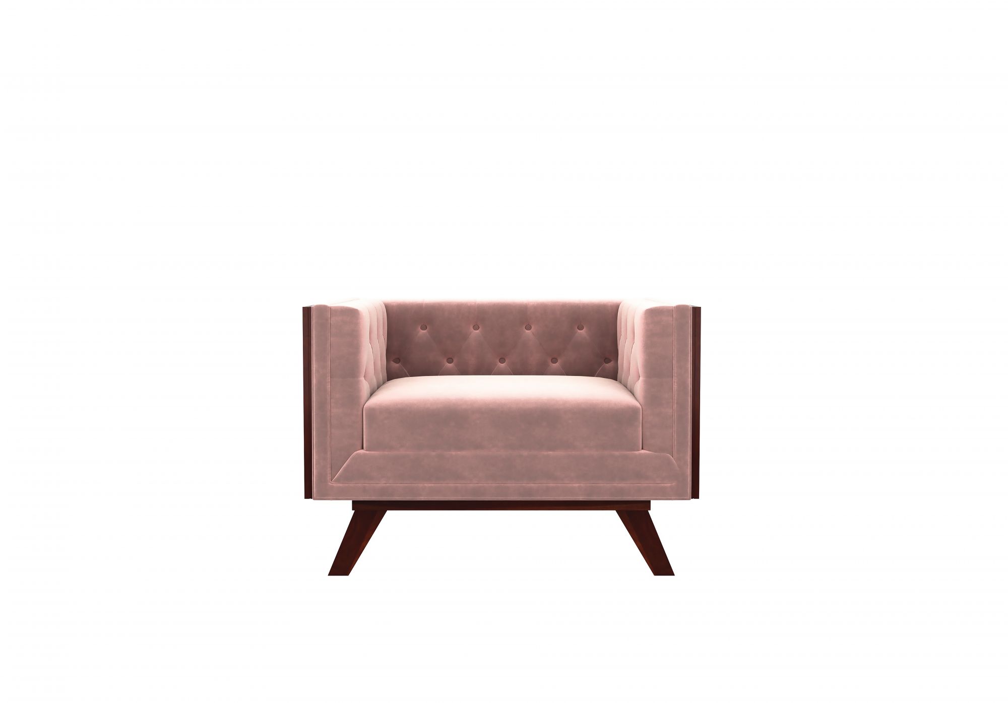 Syros Rose Dust 1 Seater Sofa