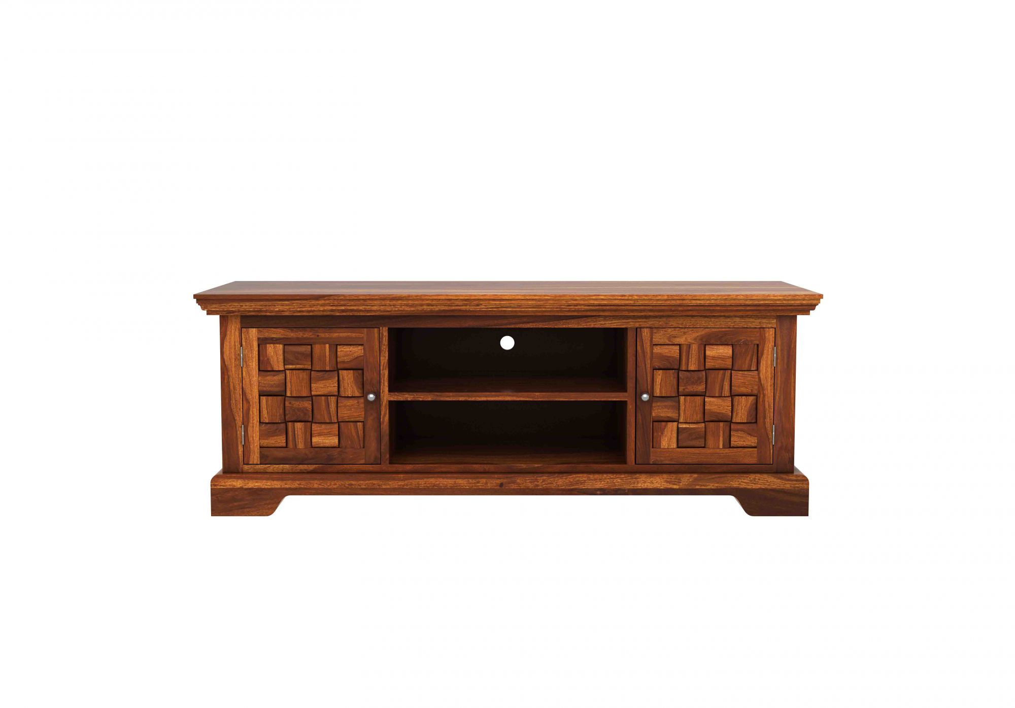 Flamingo Sheesham Wood TV Unit Walnut finish