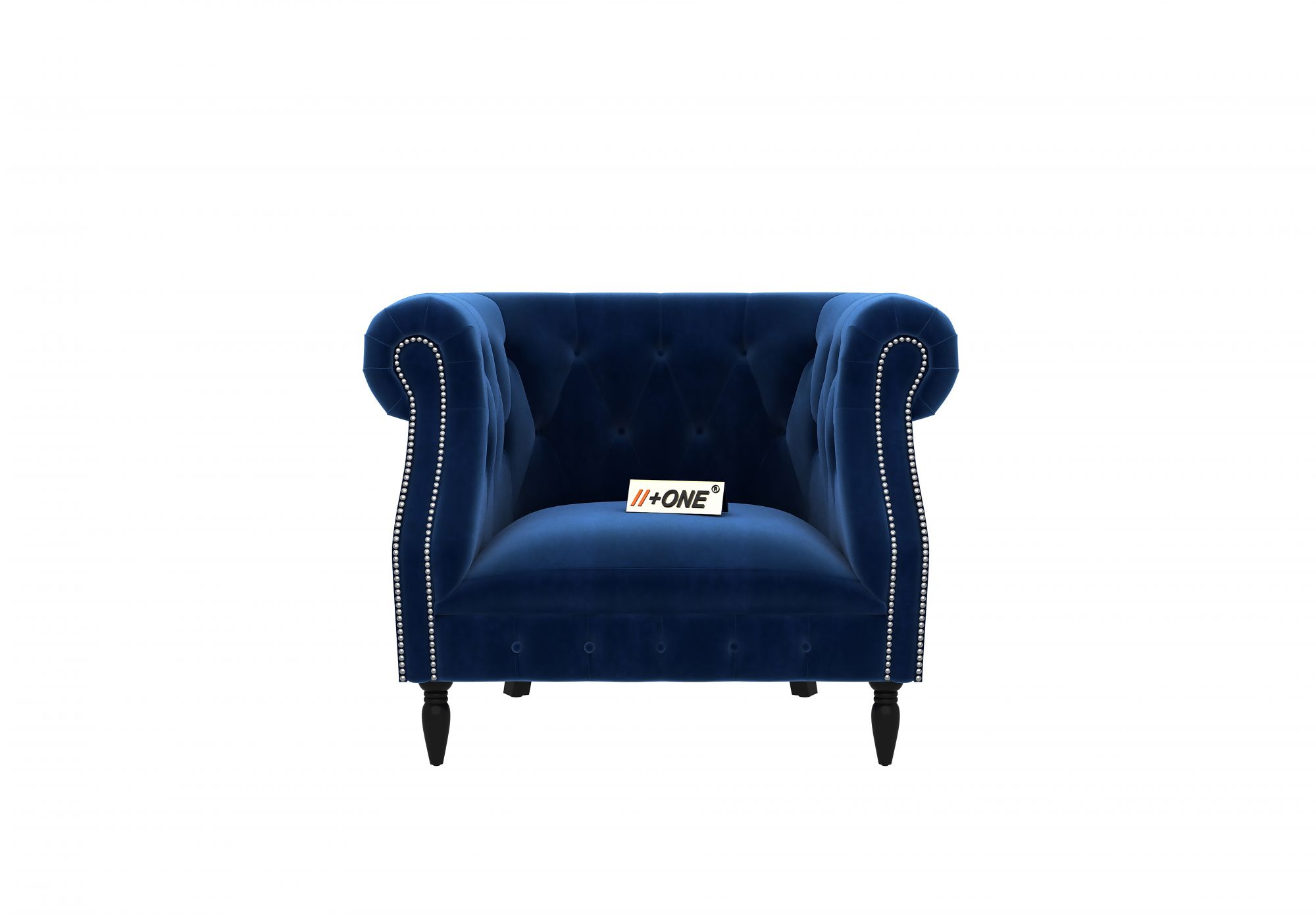 Baron Indigo Blue 1 Seater Sofa