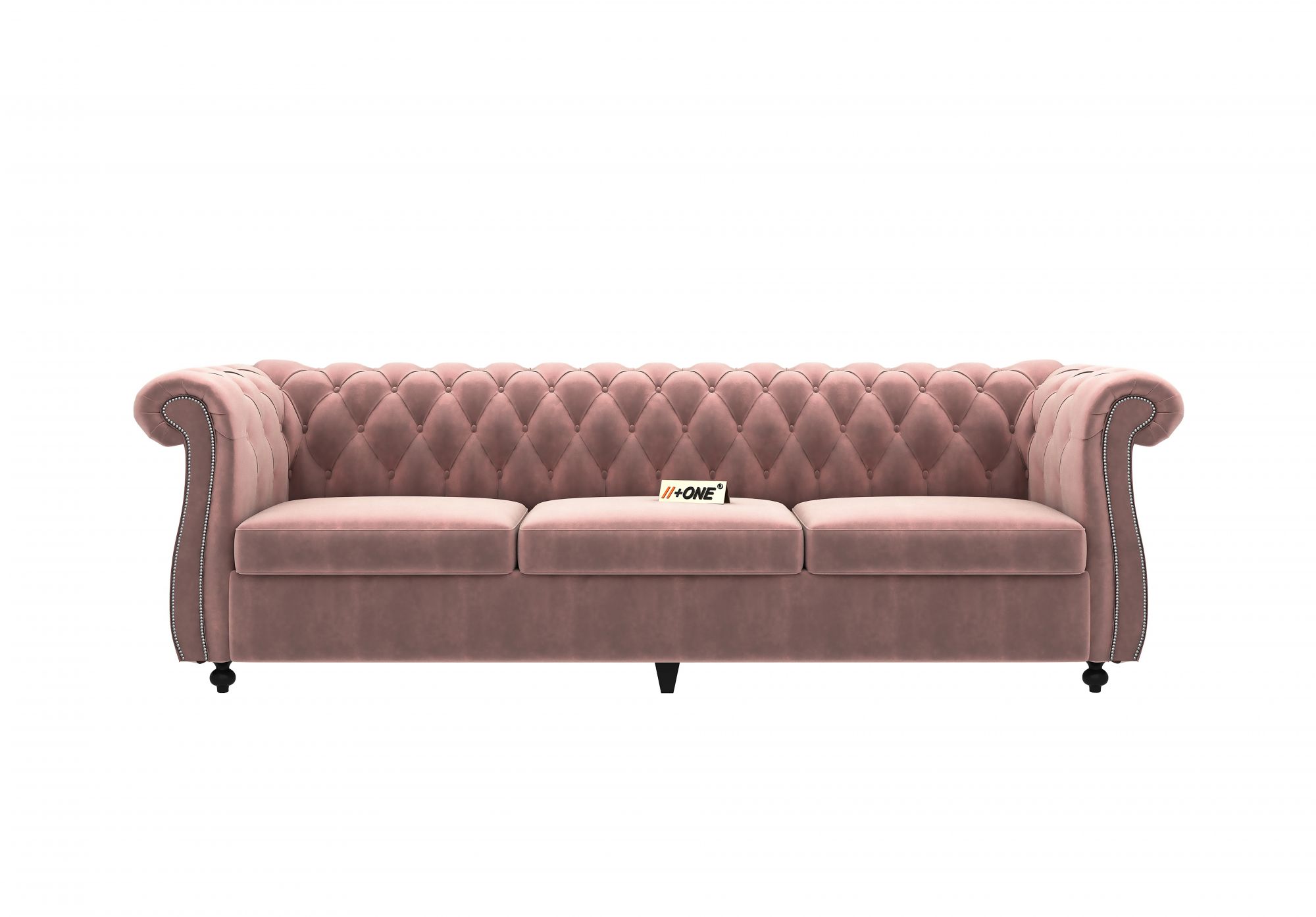 Lord Rose Dust 3 Seater Sofa