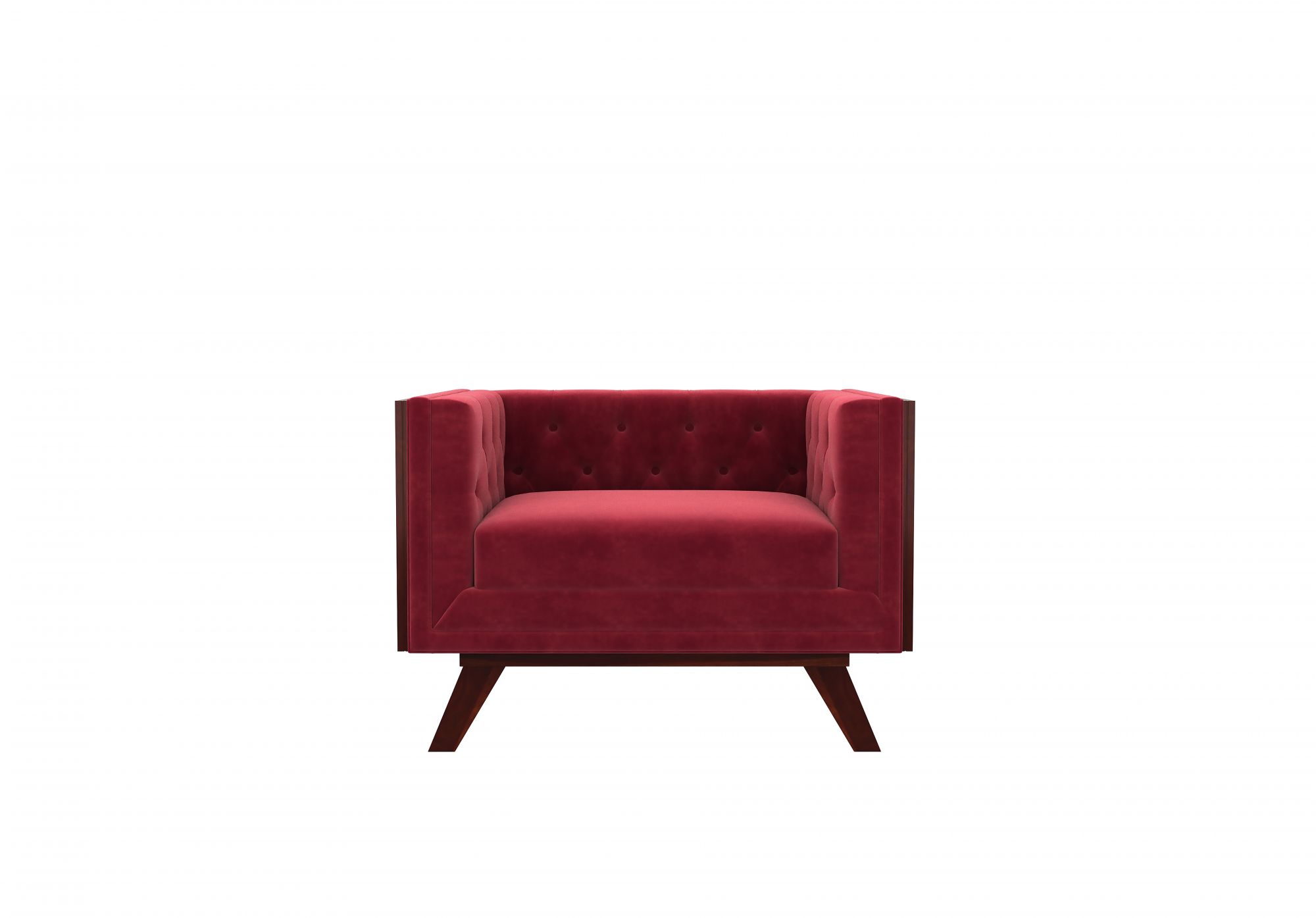 Syros Pomegranate 1 Seater Sofa