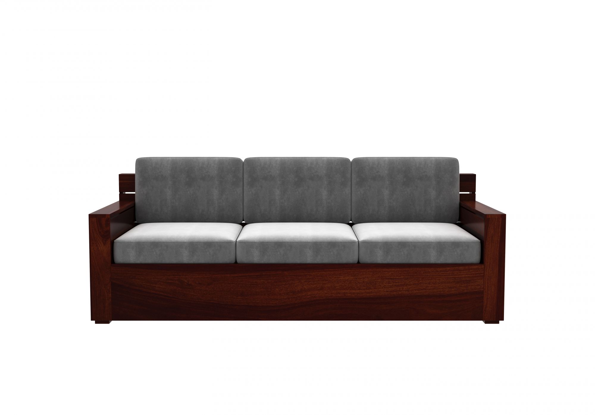 Nelson Grey 5 Seater Wooden Sofa Set