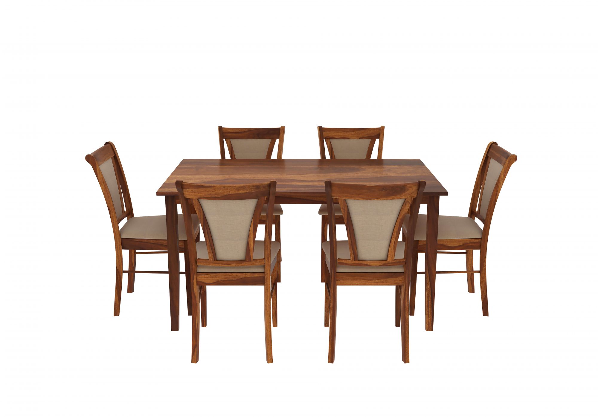 Niger Sheesham Wood Dining Table 6 Seater
