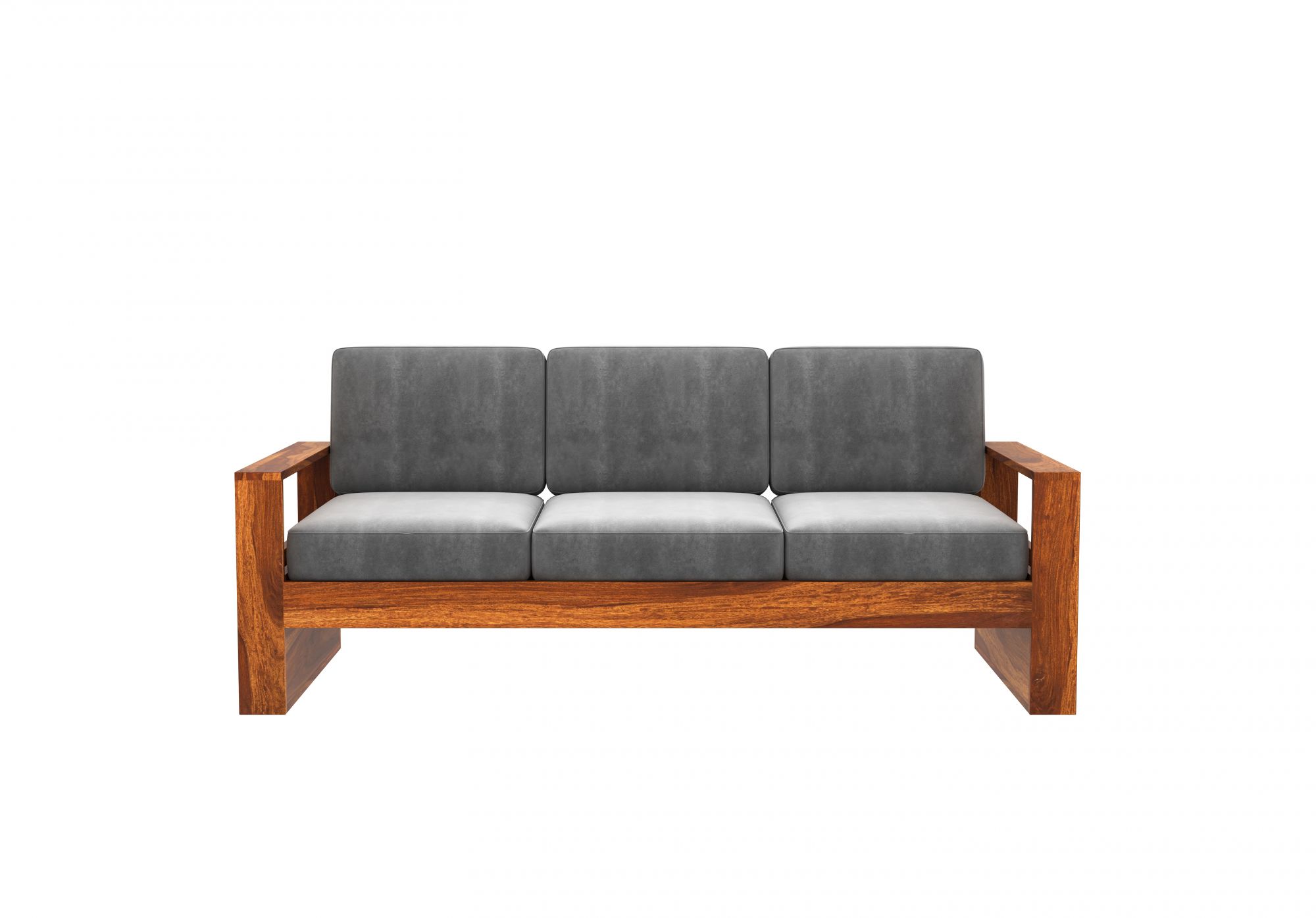 Picton Grey Wooden Sofa Set 5 Seater