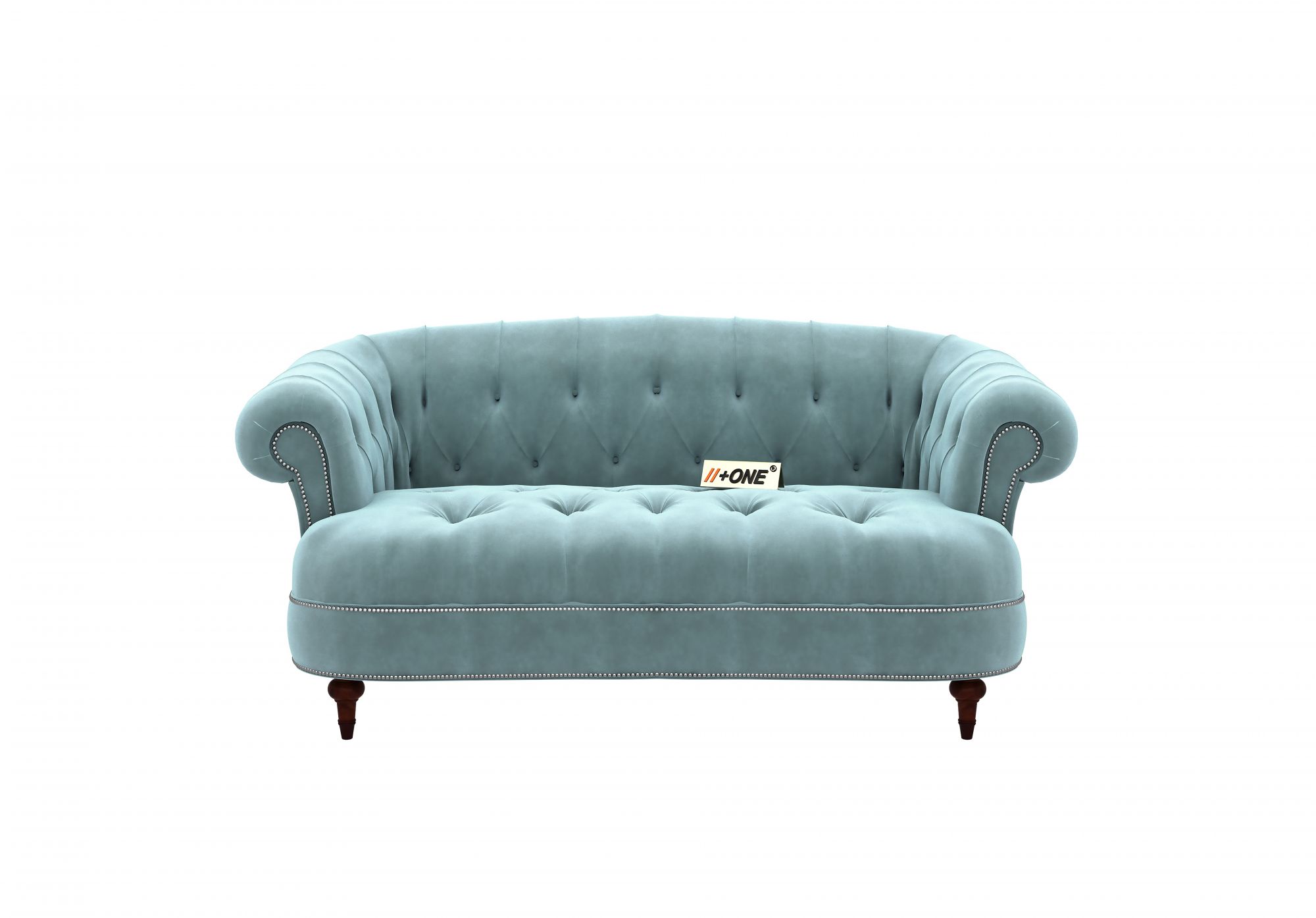 Duke Dusk Blue 2 Seater Sofa